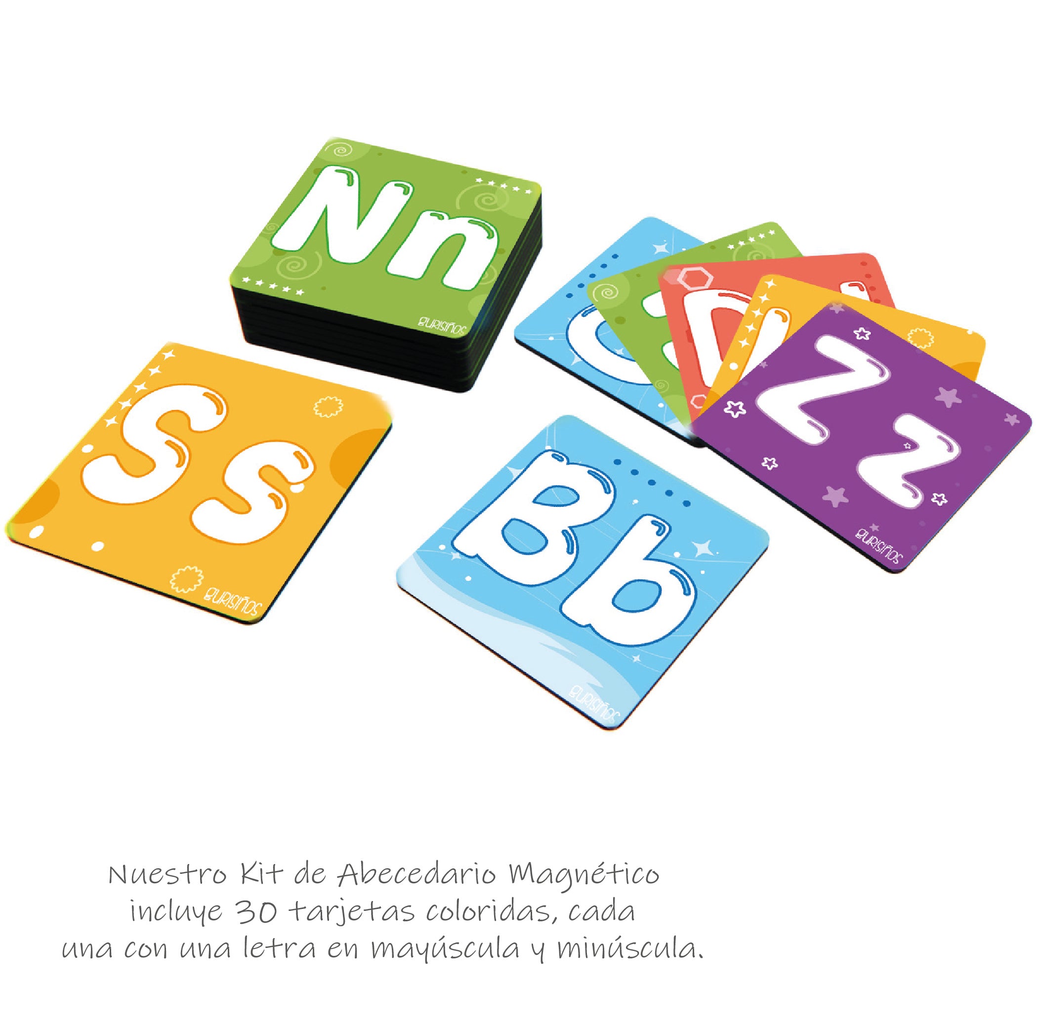 ABC -ABECEDARIO MAGNÉTICO EDUCATIVO – 30 TARJETAS