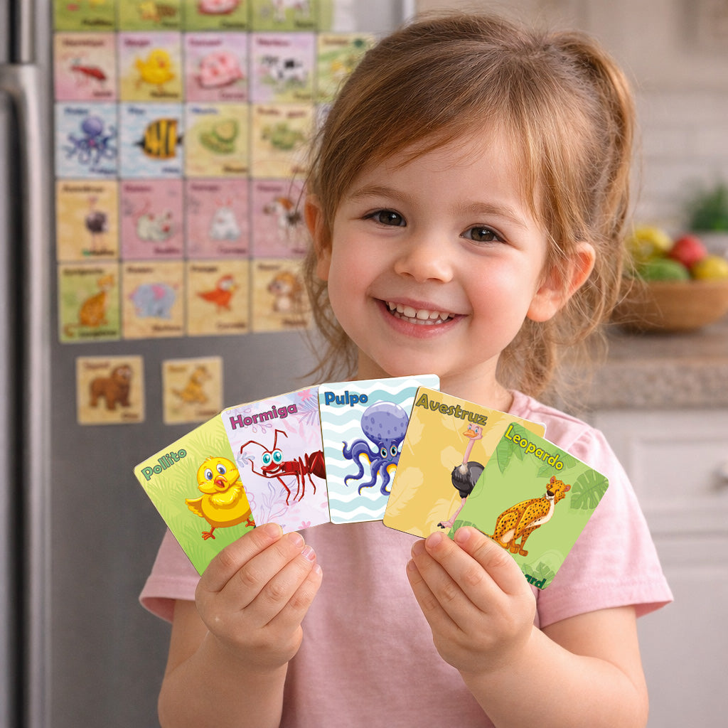 ANIMALIA – Juego Educativo de animales Tarjetas Magnéticas (30 piezas)