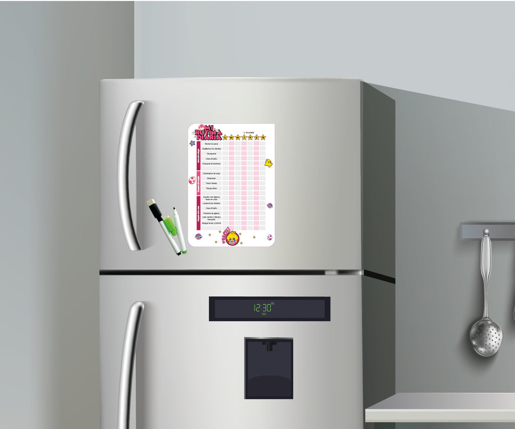 Rutina Diaria Magnética para Niños - Tablero recompensas